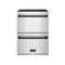 Gordon Ramsay by Thor Kitchen 24-Inch Undercounter Built-In / Freestanding Drawer Freezer in Stainless Steel with Black Trim (RZ24U-BLK)