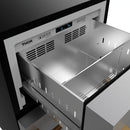 Gordon Ramsay by Thor Kitchen 24-Inch Undercounter Built-In / Freestanding Drawer Freezer in Stainless Steel with Bronze Trim (RZ24U-BRZ)
