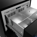 Gordon Ramsay by Thor Kitchen 24-Inch Undercounter Built-In / Freestanding Drawer Freezer in Black with Blue Trim (RZ24UB-BLU)