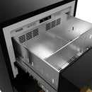 Gordon Ramsay by Thor Kitchen 24-Inch Undercounter Built-In / Freestanding Drawer Freezer in Black with Bronze Trim (RZ24UB-BRZ)