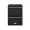 Gordon Ramsay by Thor Kitchen 24-Inch Undercounter Built-In / Freestanding Drawer Freezer in Black with Bronze Trim (RZ24UB-BRZ)