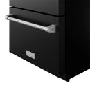 Gordon Ramsay by Thor Kitchen 24-Inch Undercounter Built-In / Freestanding Drawer Freezer in Black with Stainless Trim (RZ24UB-SS)-