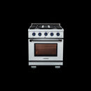 Vezeni 30-Inch Randolph Gas Range in Stainless Steel with Blue Accents (VRN3005-BL)