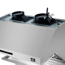 Forno 5-Piece Appliance Package - 36-Inch Dual Fuel Range, Refrigerator with Water Dispenser, Wall Mount Hood with Backsplash, 24-Inch Microwave Drawer, & 3-Rack Dishwasher in Stainless Steel