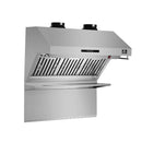 Forno 5-Piece Appliance Package - 36-Inch Dual Fuel Range, 60-Inch Pro-Style Refrigerator, Wall Mount Hood with Backsplash, 24-Inch Microwave Oven, & 3-Rack Dishwasher in Stainless Steel