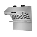 Forno 5-Piece Appliance Package - 36-Inch Gas Range, Refrigerator with Water Dispenser, Wall Mount Hood with Backsplash, 24-Inch Microwave Oven, & 3-Rack Dishwasher in Stainless Steel