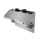 Forno 4-Piece Pro Appliance Package - 48-Inch Gas Range, Premium Hood, French Door Refrigerator, and Dishwasher in Stainless Steel