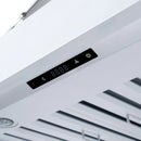 Forno Valente 36-Inch Range Hood in White with 427 CFM, 3 Speeds, Dishwasher Safe Baffle Filters, LED Lights and Remote Control (FRHWM5099-36CPWHT)