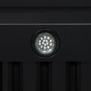 Forno Valente 48-Inch Range Hood in Black with 304 CFM, 3 Speeds, Dishwasher Safe Baffle Filters, LED Lights and Remote Control (FRHWM5099-48CPBLK)