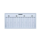 Forno Valente 48-Inch Range Hood in White with 304 CFM, 3 Speeds, Dishwasher Safe Baffle Filters, LED Lights and Remote Control (FRHWM5099-48CPWHT)