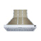 Forno Valente 48-Inch Range Hood in White with 304 CFM, 3 Speeds, Dishwasher Safe Baffle Filters, LED Lights and Remote Control (FRHWM5099-48CPWHT)