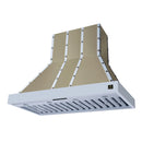 Forno Valente 48-Inch Range Hood in White with 304 CFM, 3 Speeds, Dishwasher Safe Baffle Filters, LED Lights and Remote Control (FRHWM5099-48CPWHT)