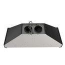 Forno Venezia 48-Inch Wall Mounted Range Hood with Touch Controls and Baffle Filters in Black with Antique Brass Handle (FRHWM5503-48BLK)