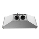 Forno Venezia 48-Inch Wall Mounted Range Hood with Touch Controls and Baffle Filters in White with Antique Brass Handle (FRHWM5503-48WHT)