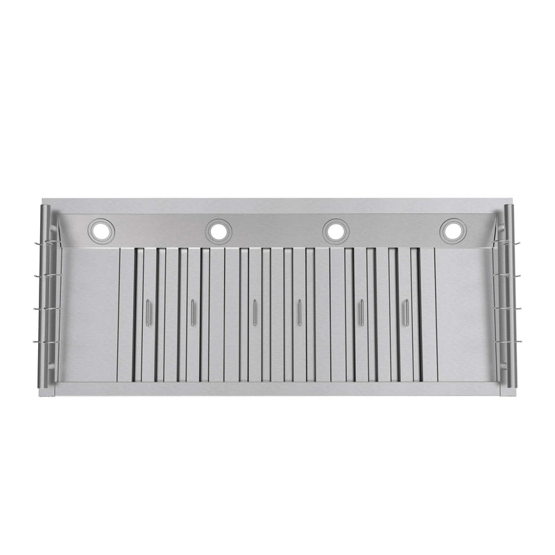 Forno Venezia 48-Inch Wall Mounted Range Hood with Touch Controls and Baffle Filters in Stainless Steel (FRHWM5503-48)