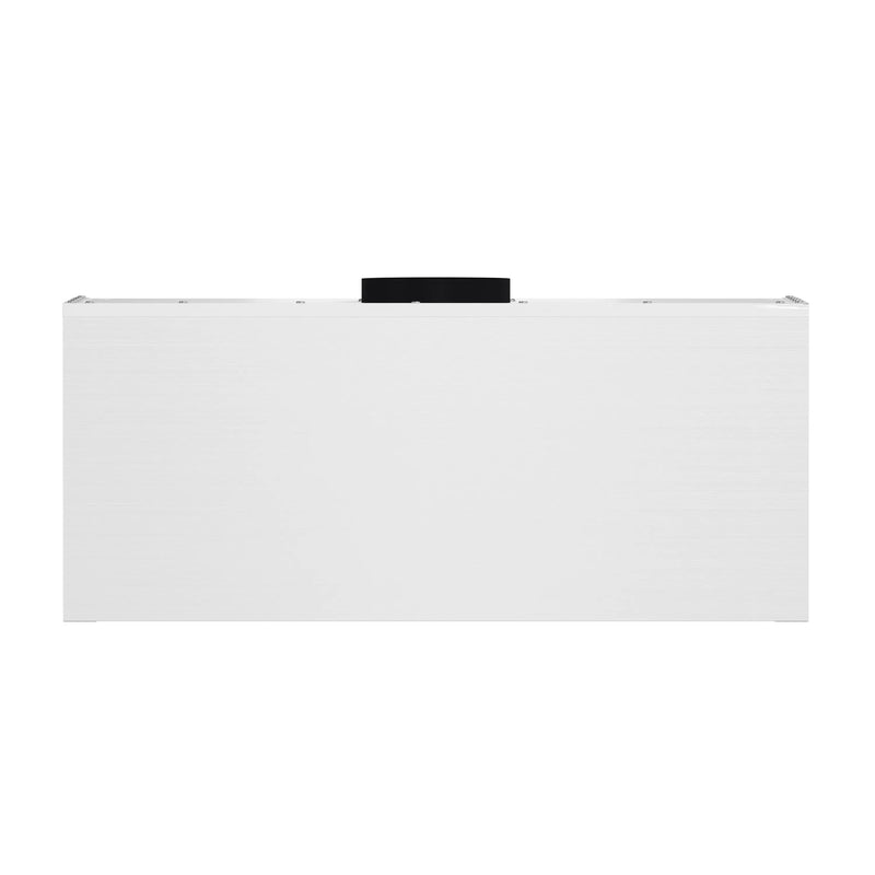 Forno 30-Inch Bari Espresso Under Cabinet Range Hood with 400 CFM in White with Antique Brass Trim (FRHUC5255-30WHT)