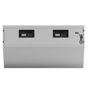 Forno 4-Piece Appliance Package - 48-Inch Gas Range, 60-Inch Pro-Style Refrigerator, Wall Mount Hood with Backsplash, & 3-Rack Dishwasher in Stainless Steel