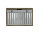 Forno Antico 5-Piece Appliance Package - 36-Inch Dual Fuel Range, 36-Inch Hood, 36-Inch Refrigerator, 24-Inch Dishwasher, & 24-Inch Microwave Drawer in Black with Antique Brass Trim