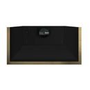 Forno Vittorio 48-Inch 600 CFM Wall Mount Range Hood in Black with Antique Brass Trim (FRHWM5078-48BLK)
