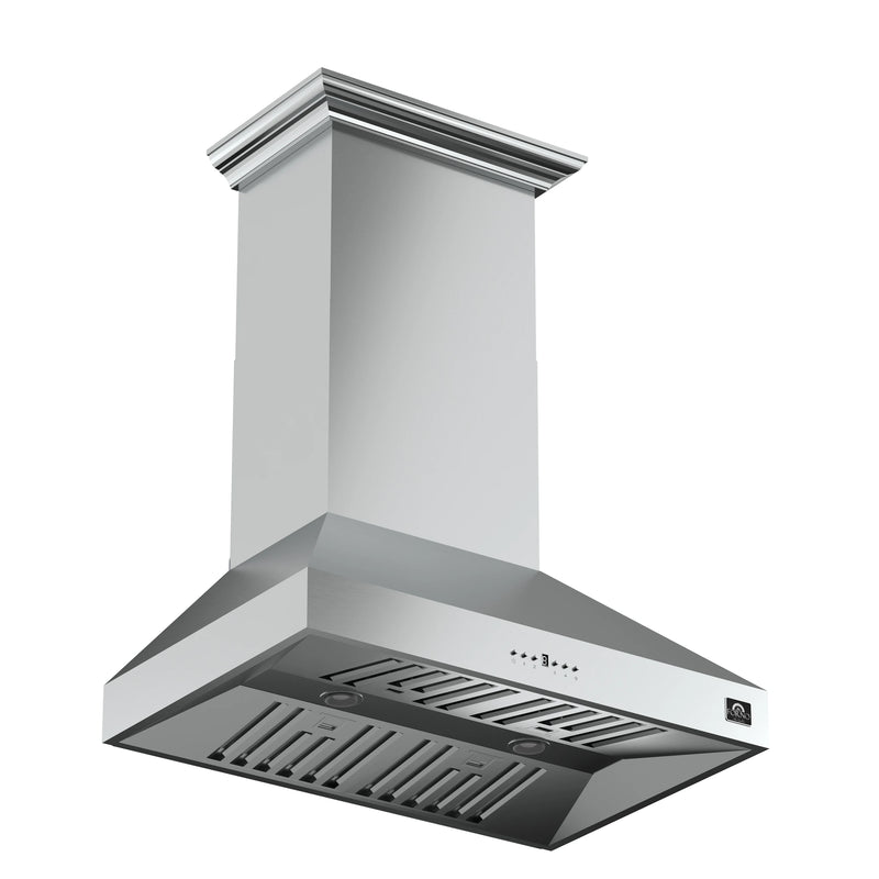 Forno Orvieto 36-Inch 1200 CFM Wall Mount Range Hood in Stainless Steel (FRHWM5094-36)