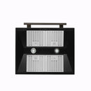 Forno 5-Piece Appliance Package - 30-inch Gas Range, Hood, Refrigerator, Dishwasher and 24-Inch Microwave Drawer in Black