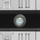 Forno 4-Piece Appliance Package - 30-Inch Espresso Gas Range , Wall Mount Range Hood, 36-Inch French Door Refrigerator, and Dishwasher in Black with Antique Brass Handle