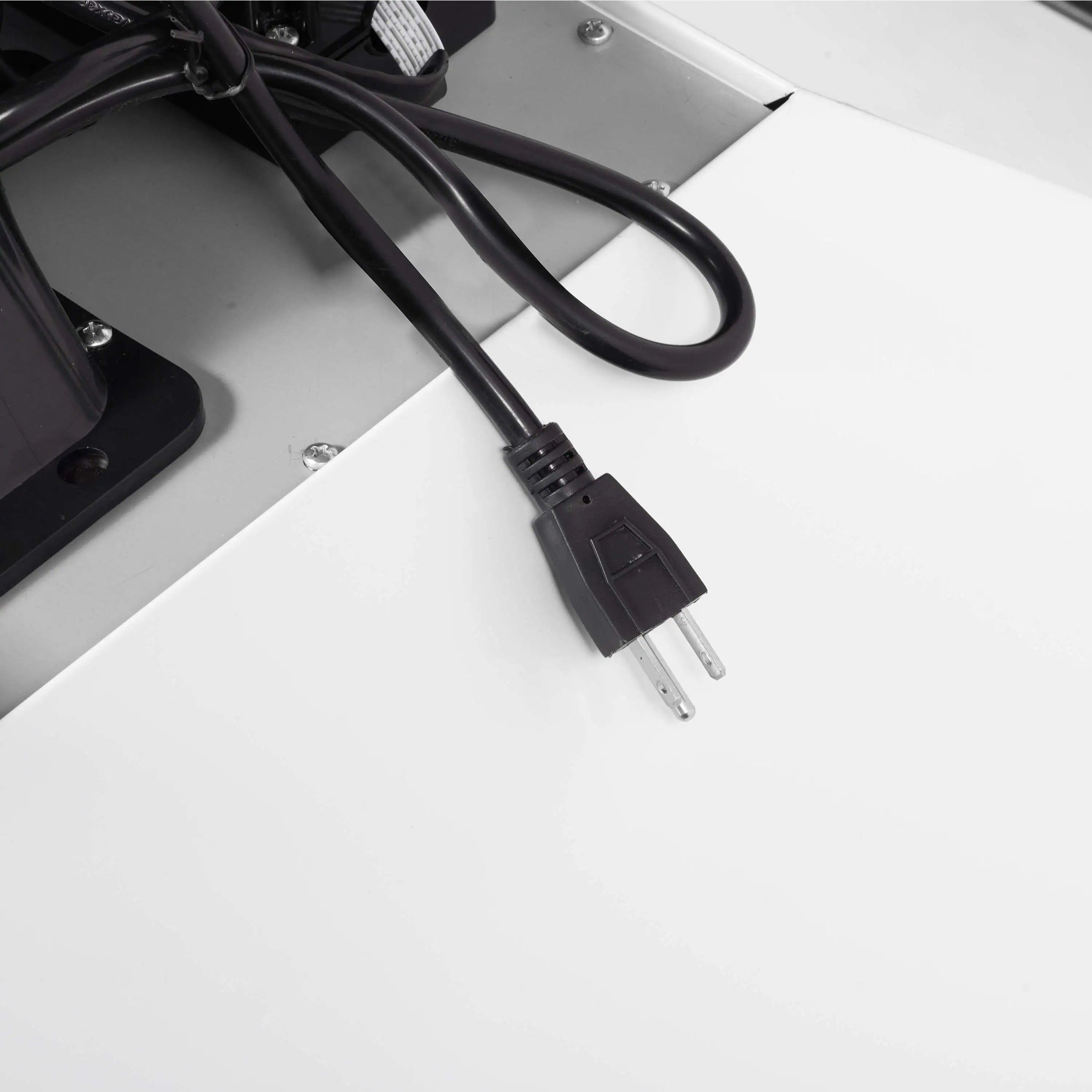 Electric range power cord with two-prong plug