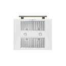 Forno Aria 30-Inch Wall Mount Range Hood in White with Brass Handle (FRHWM5095-30WHT)