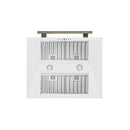 Forno 5-Piece Appliance Package - 30-Inch Electric Range, Wall Mount Range Hood, 36-Inch Refrigerator, Dishwasher, and 30-Inch Microwave Drawer in White with Antique Brass Handle