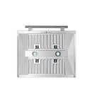 Forno 4-Piece Appliance Package - 30-Inch Espresso Induction Range , Wall Mount Range Hood, 36-Inch French Door Refrigerator, and Dishwasher in Stainless Steel