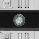 Forno Aria 48-Inch Wall Mount Range Hood in Black with Brass Handle (FRHWM5095-48BLK)