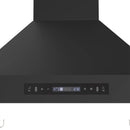 Forno Venezia 30-Inch Wall-Mounted Range Hood in Black with Antique Brass Trim (FRHWM5503-30BLK)