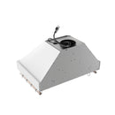 Forno Venezia 30-Inch Wall-Mounted Range Hood in White with Antique Brass Trim (FRHWM5503-30WHT)