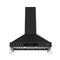 Forno Venezia 36-Inch Wall-Mounted Range Hood in Black with Antique Brass Trim (FRHWM5503-36BLK)