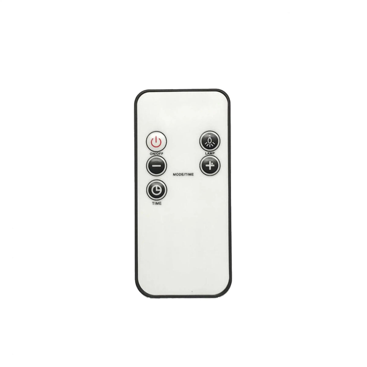 Range hood remote control with buttons, including power and fan controls