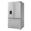 Forno Aosta 36-inch French Door Refrigerator with 22.4 Cu. Ft. External Water Dispenser & Freezer Automatic Ice Maker in Stainless Steel (FFFFD1866-36SB)