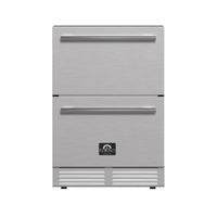 Forno Cosenza 24-Inch 4.69 cu.ft. Built-In Indoor/Outdoor Drawer Freezer with Ice Maker (FDRBI1838-24S)
