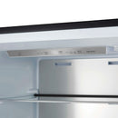 Forno 4-Piece Appliance Package - 36-Inch Dual Fuel Range, Wall Mount Range Hood, 60-Inch Built-In Convertible Refrigerator, and Dishwasher in Black with Antique Brass Handle