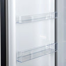 Forno Maderno 28-Inch 13.6 Cu.Ft. Convertible Upright Freezer/Refrigerator in Black with Antique Brass Handle, Left Swing (FFFFD1722-28BLK-LS)