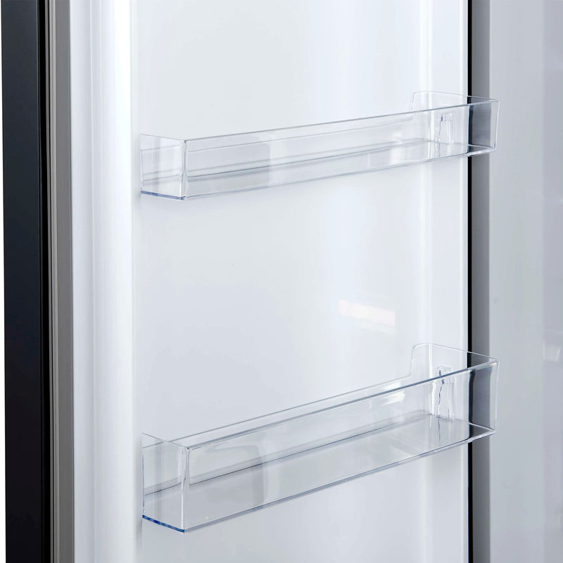 Forno Maderno 60-Inch 27.2 Cu. Ft. Built-In Convertible Refrigerator and Freezer in Black with Modern Trim and Antique Brass Handles (FFFFD1722-60MG-BLK)