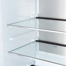 Forno Maderno 28-Inch 13.6 Cu.Ft. Convertible Upright Freezer/Refrigerator in Black with Antique Brass Handle, Left Swing (FFFFD1722-28BLK-LS)