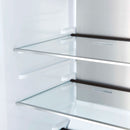 Forno Maderno 60-Inch 27.2 Cu. Ft. Built-In Convertible Refrigerator and Freezer in Black with Modern Grille Trim and Antique Brass Handles (FFFFD1722-60SG-BLK)