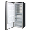 Forno Maderno 28-Inch 13.6 Cu.Ft. Convertible Upright Freezer/Refrigerator in Black with Antique Brass Handle, Left Swing (FFFFD1722-28BLK-LS)