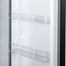 Forno Maderno 28-Inch 13.6 Cu.Ft. Convertible Upright Freezer/Refrigerator in Black with Antique Brass Handle, Right Swing (FFFFD1722-28BLK-RS)