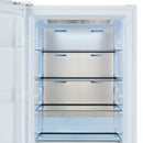 Forno Maderno 28-Inch Built-In 13.6 Cu.Ft. Convertible Refrigerator in White with Antique Brass Handle, Left Swing with Decorative Grille (FFFFD1722-32LSG-WHT)