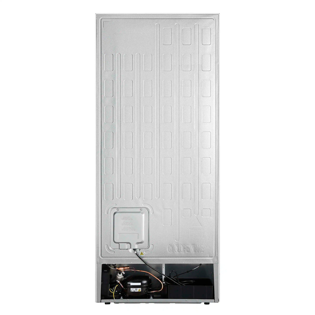 Built-in convertible refrigerator-freezer, rear panel with wiring access cover
