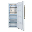 Forno 4-Piece Appliance Package - 48-Inch Antico Dual Fuel Range, 60-Inch Refrigerator, Dishwasher, & 30-Inch Microwave Drawer in White with Antique Brass Handle