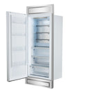 Forno Maderno 28-Inch Built-In 13.6 Cu.Ft. Convertible Refrigerator in White with Antique Brass Handle, Left Swing with Decorative Grille (FFFFD1722-32LMG-WHT)