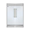 Forno Maderno 60-Inch 27.2 Cu. Ft. Built-In Convertible Refrigerator and Freezer in White with Modern Grille Trim and Antique Brass Handles (FFFFD1722-60SG-WHT)