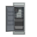 Forno Fortezza 32-Inch Left-Swing Freezer with Trim Kit in Stainless Steel, with Automatic Ice Maker (FFFFD1738-32LMG)